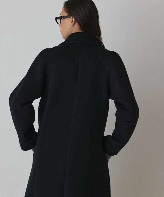 GRACE CONTINENTAL ショートビーバーロングコート ブラック