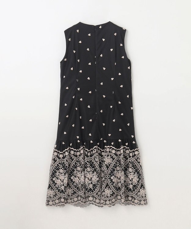GRACE CONTINENTAL 刺繍レースドレス ブラック