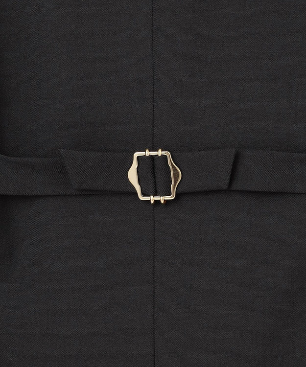 GRACE CONTINENTAL リネン混ツイルジレ ブラック