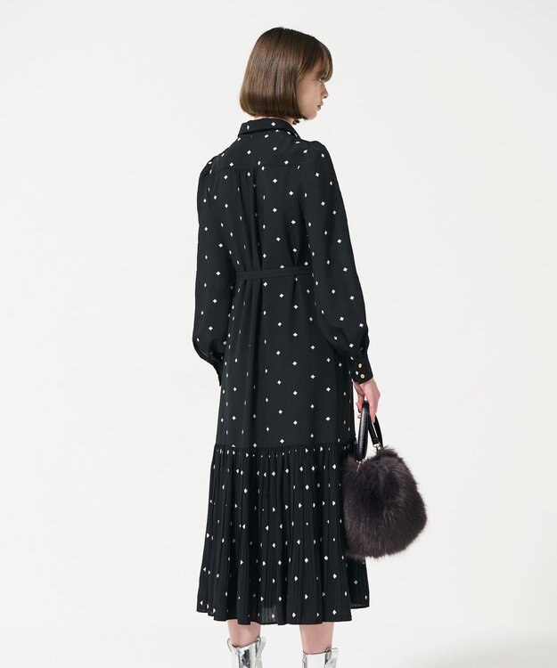 極美品　現行　グレースコンチネンタル　ロングワンピ　マキシ　ベルト　花柄　レース 極美品 現行 グレースコンチネンタル ロングワンピ マキシ
