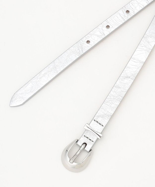GRACE CONTINENTAL LEFIJE メタリックベルト シルバー