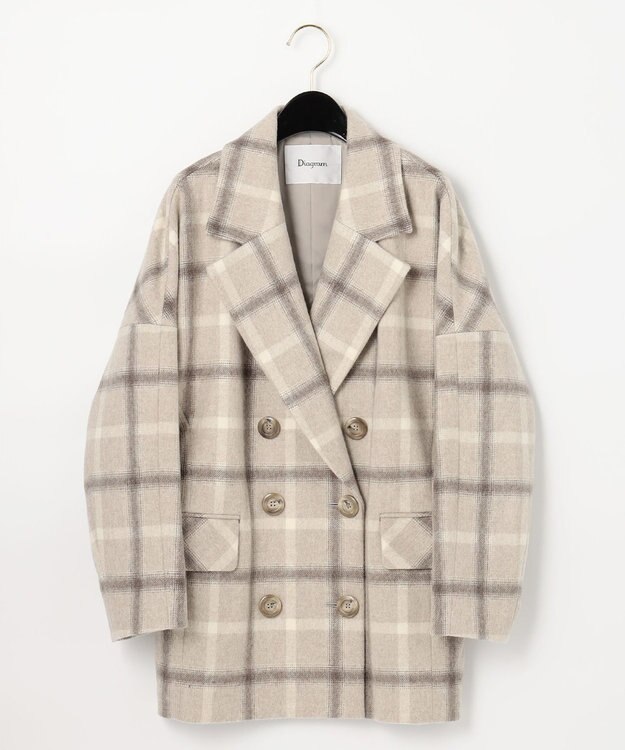grace continental ウールコート ベージュ ウールチェスターコート / GRACE CONTINENTAL | GRACE