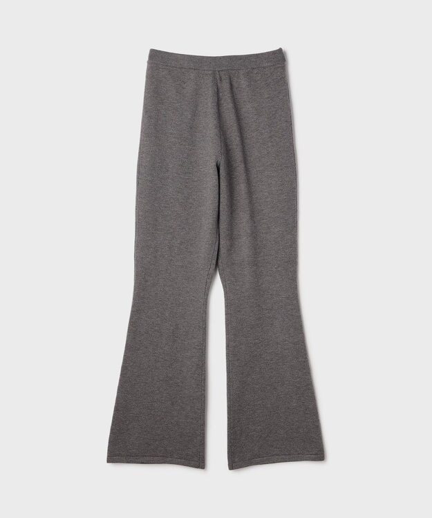 GRACE CONTINENTAL スウェットライクニットパンツ グレー