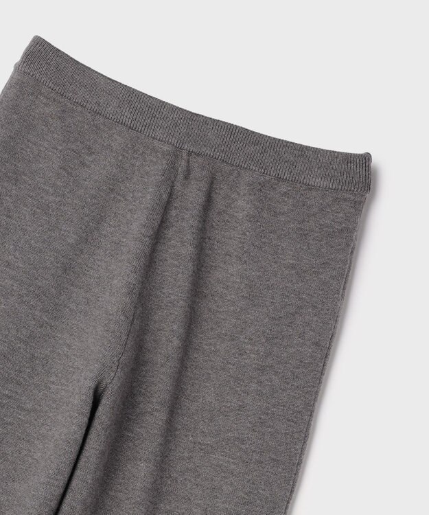 GRACE CONTINENTAL スウェットライクニットパンツ グレー