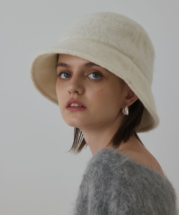 GRACE CONTINENTAL ショートシャギーハット キナリ