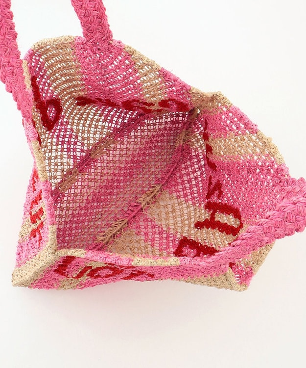 GRACE CONTINENTAL the Jacksons ジュートバッグL ピンク