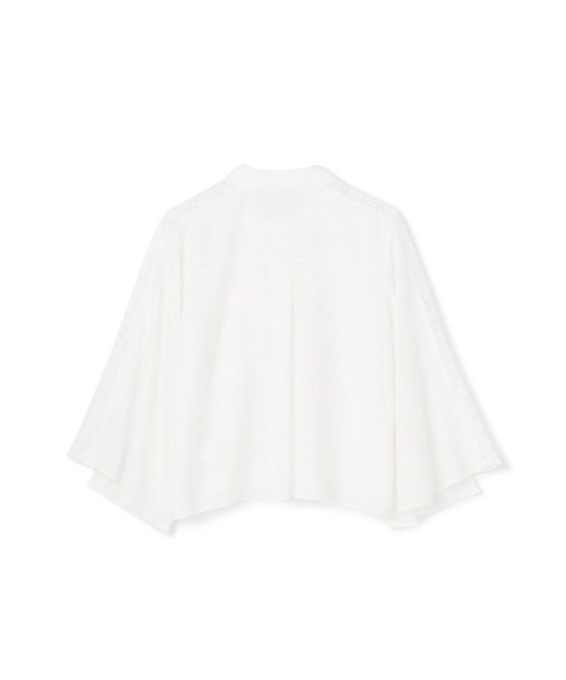 GRACE CONTINENTAL シアーポンチョシャツ ホワイト