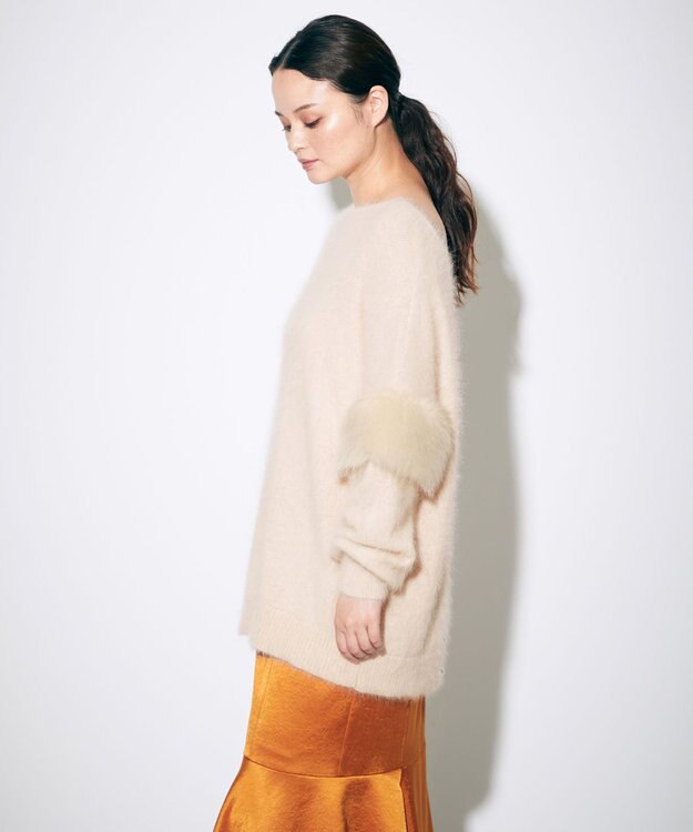 グレースコンチネンタルファートップス セール】 ファー付ニットトップ