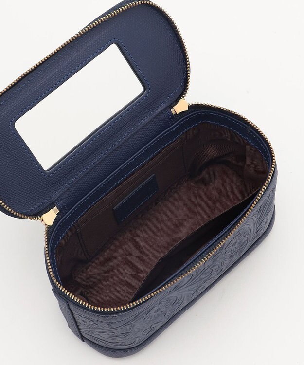 GRACE CONTINENTAL Mini EmbossVCBag ネイビー