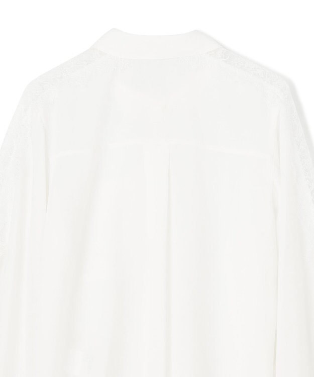 GRACE CONTINENTAL シアーポンチョシャツ ホワイト