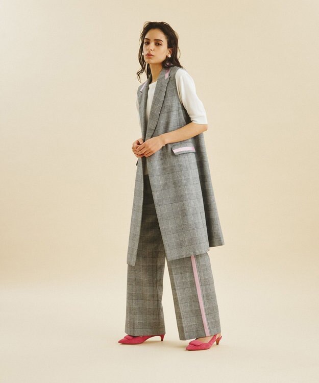 【美品】グレースコンチネンタル きのっぴ様 コンビレースVネックワンピース / GRACE CONTINENTAL | GRACE
