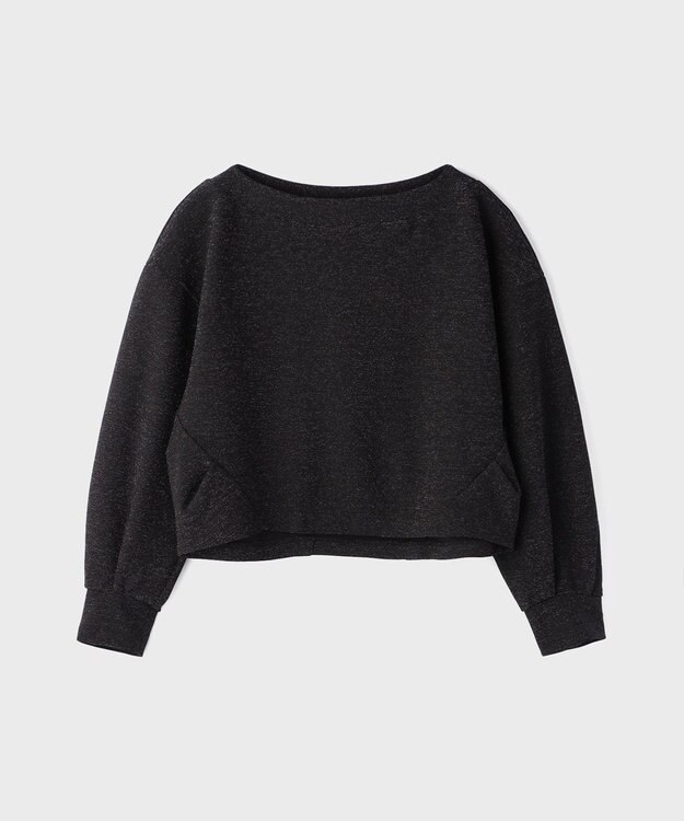 GRACE CONTINENTAL ラメカットトップ ブラック