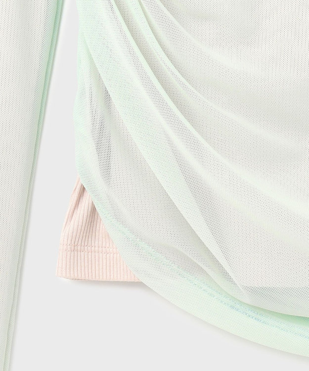 GRACE CONTINENTAL レイヤードカットトップ ライトグリーン