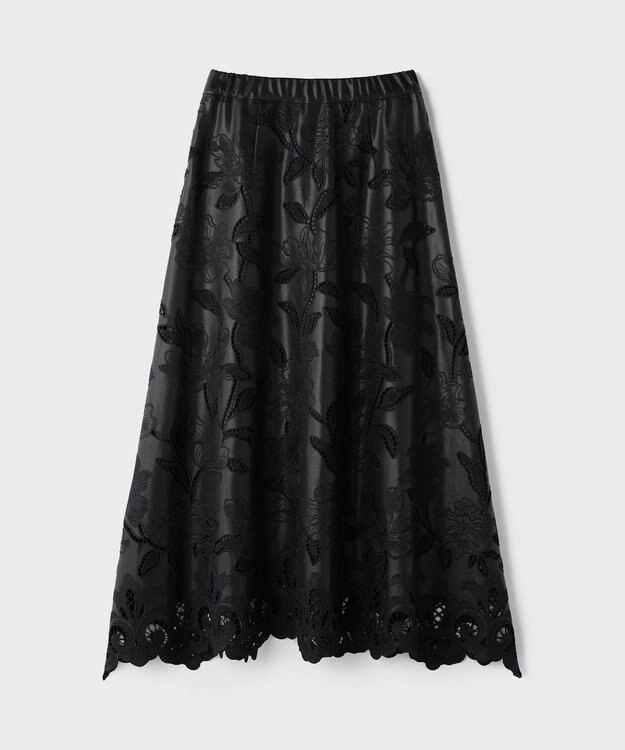 GRACE CONTINENTAL 【イベント店舗・ONLINE STORE先行アイテム】カットワークスカート ブラック