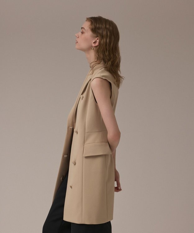 GRACE CONTINENTAL テーラードワンピース ベージュ