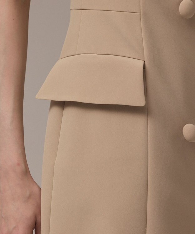 GRACE CONTINENTAL テーラードワンピース ベージュ