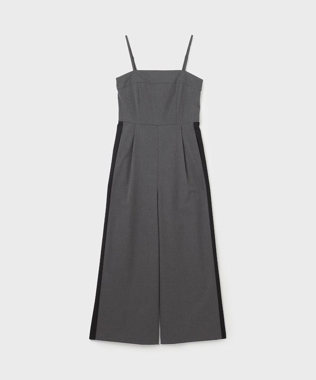 GRACE CONTINENTAL サイドラインサロペ グレー