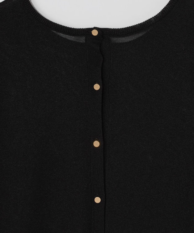 GRACE CONTINENTAL ラメシアーニットトップ ブラック