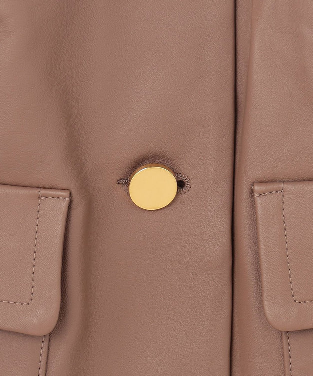 GRACE CONTINENTAL レザージャケット ピンク ファーポケットリバージャケット / GRACE CONTINENTAL | GRACE