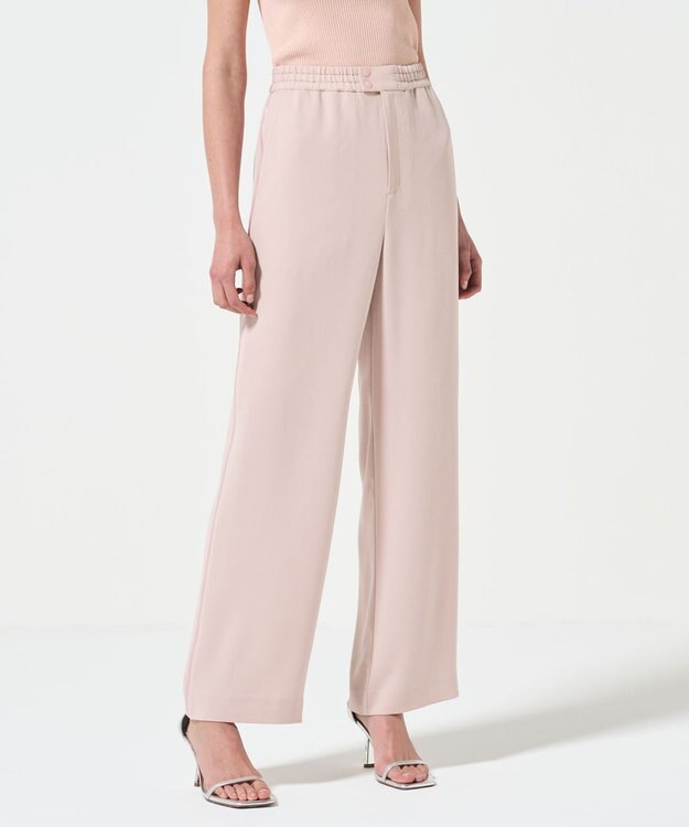 GRACE CONTINENTAL サイドラインイージーパンツ ピンク