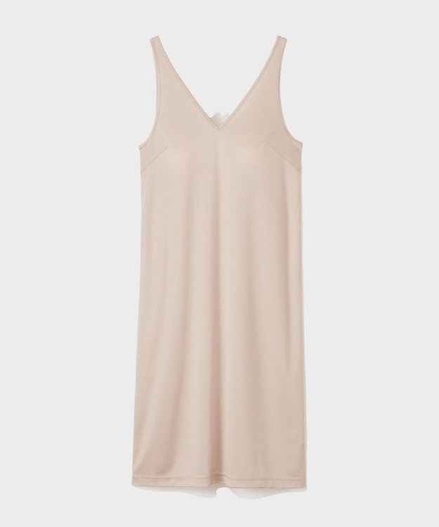 GRACE CONTINENTAL トリアセインナーキャミワンピース ベージュ