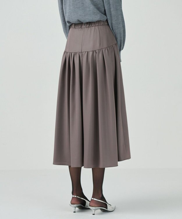 GRACE CONTINENTAL チンツジョーゼットスカート グレー