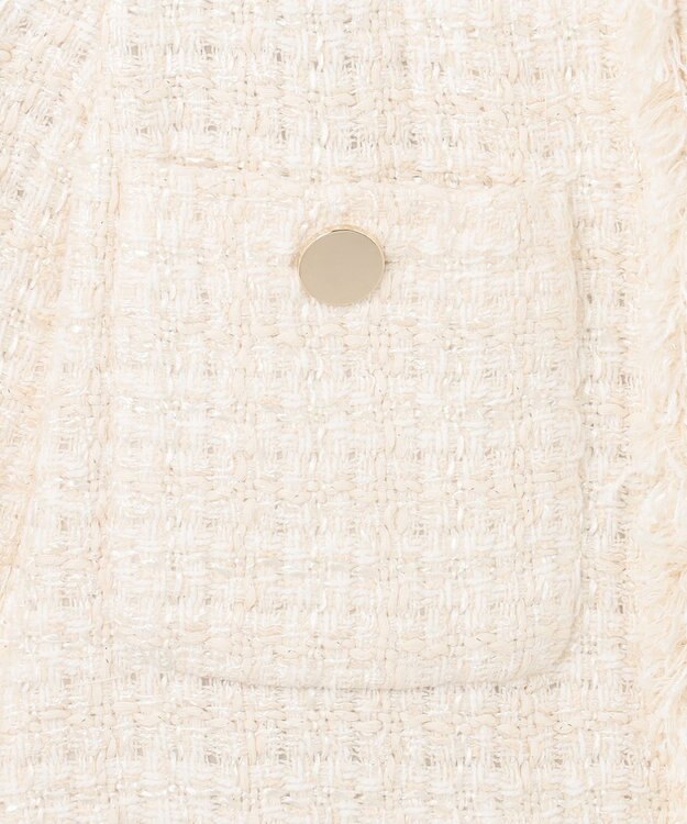 GRACE CONTINENTAL ツイードショートコート キナリ