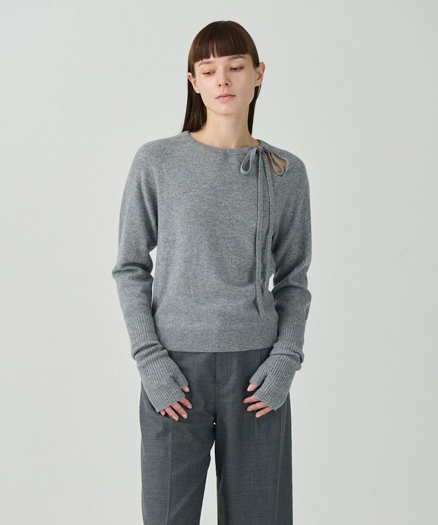 GRACE CONTINENTAL カシミヤグローブ グレー