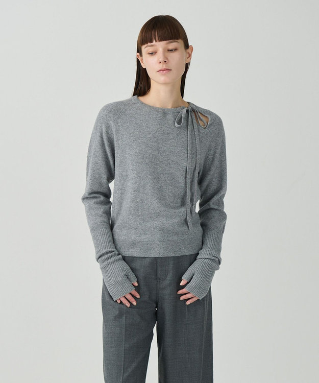 GRACE CONTINENTAL カシミヤグローブ グレー