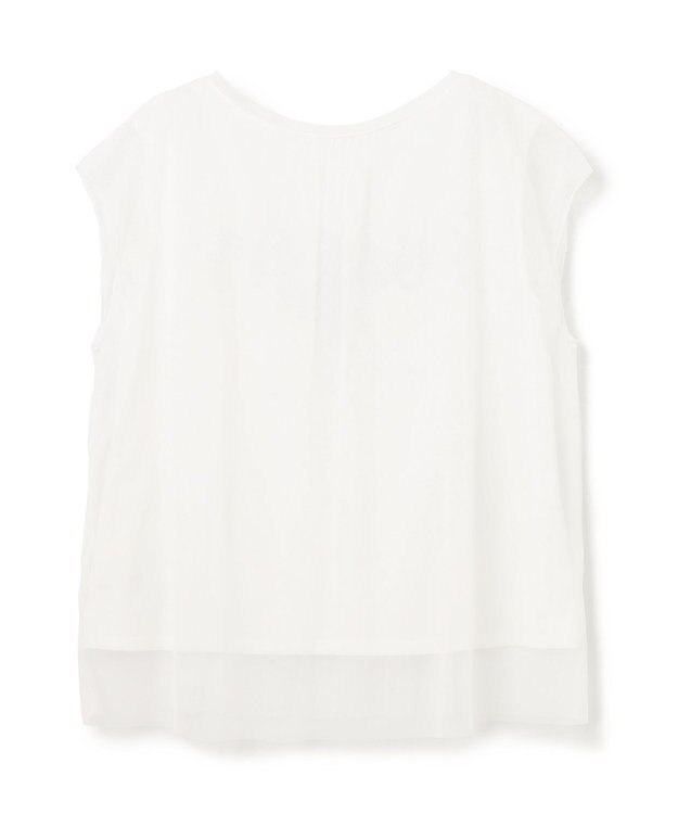 GRACE CONTINENTAL チュールレイヤードトップ ホワイト