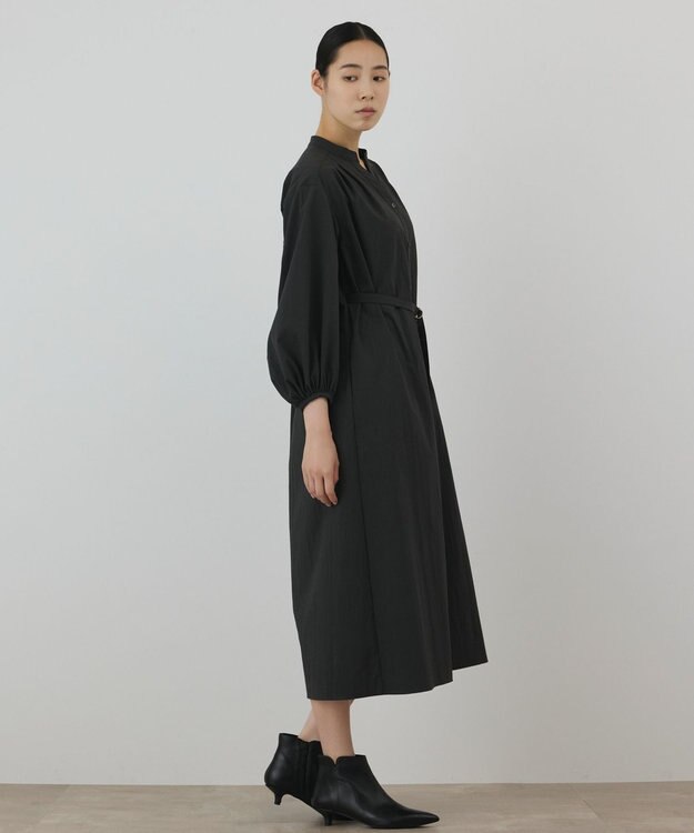 GRACE CONTINENTAL ベルト付カフタンワンピース グレー