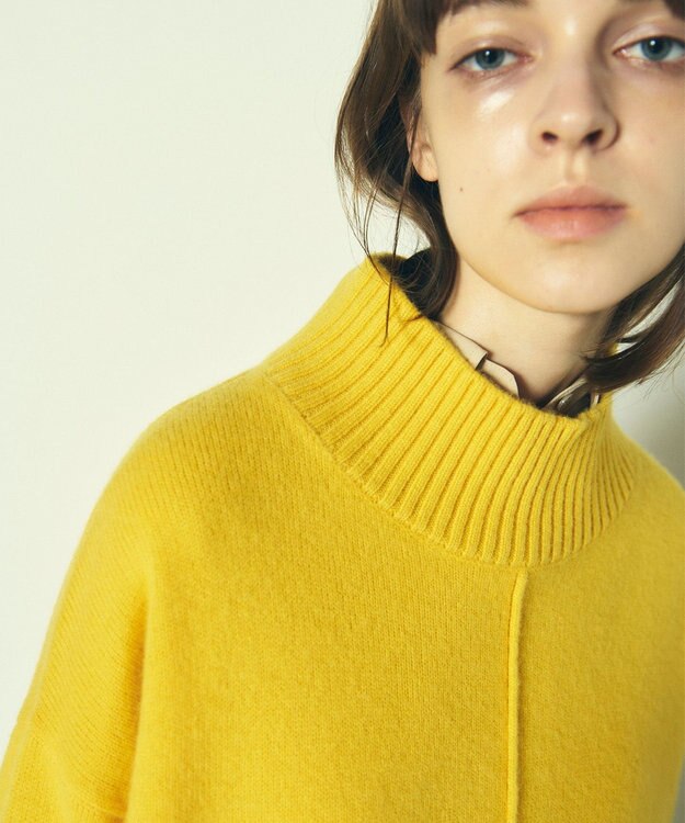 GRACE CONTINENTAL メリノウールニットトップ イエロー