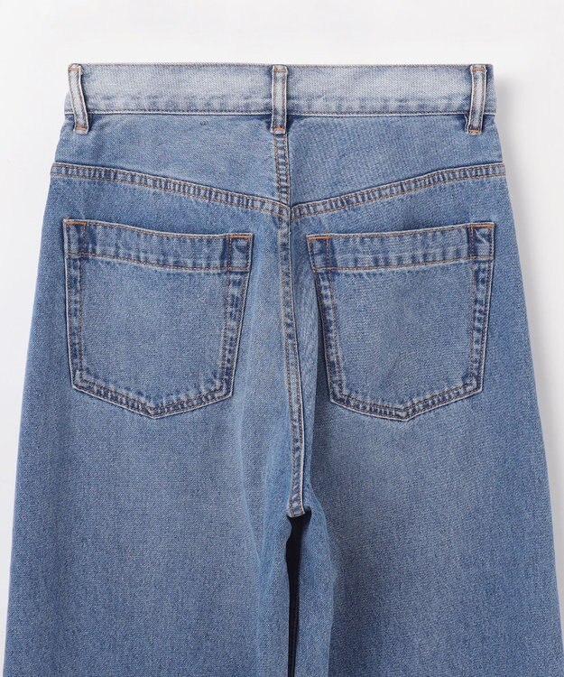 GRACE CONTINENTAL ラップデニムパンツ バイカラー