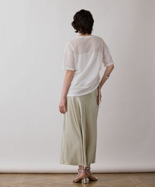 GRACE CONTINENTAL クラッシュロゴTシャツ ホワイト