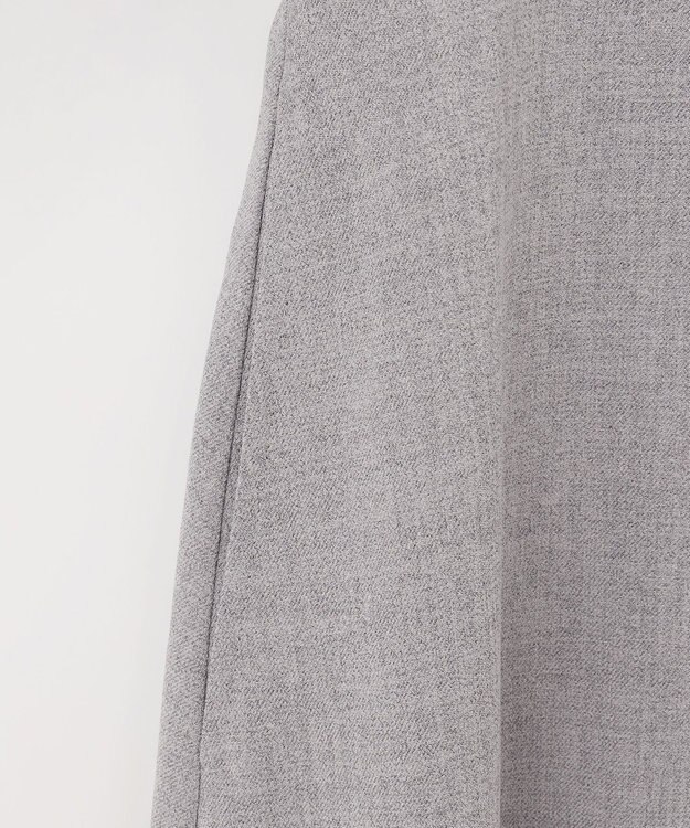 GRACE CONTINENTAL ウールタッチバイカラードレス グレー