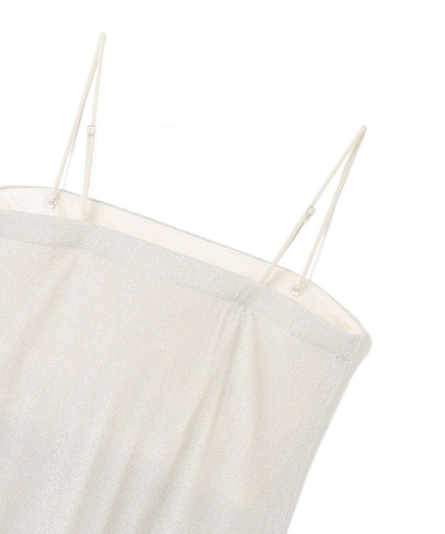 GRACE CONTINENTAL ラメベアトップ シルバー