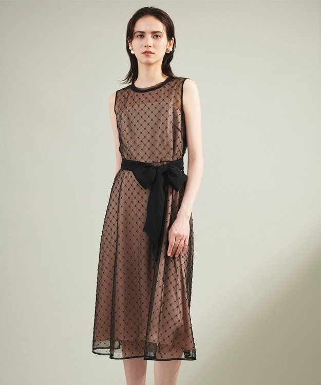 グレースコンチネンタル　ビーズembドレス　38 ビーズembドレス / GRACE CONTINENTAL | GRACE CONTINENTAL