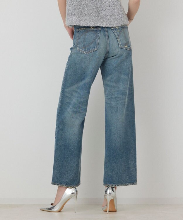 GRACE CONTINENTAL 【イベント店舗・ONLINE STORE先行アイテム】レタードビジューデニム ブルー