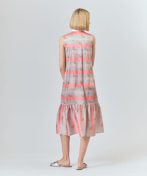 GRACE CONTINENTAL ロープボーダーワンピース ピンク