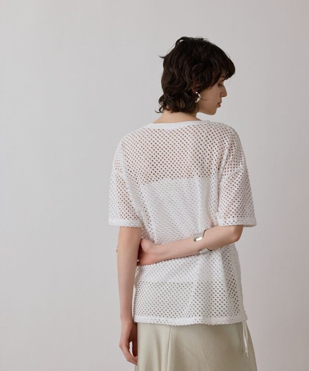 GRACE CONTINENTAL クラッシュロゴTシャツ ホワイト