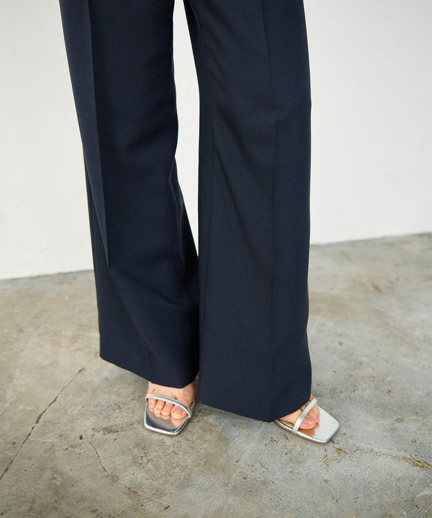 GRACE CONTINENTAL タックワイドパンツ ネイビー