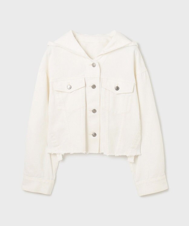 GRACE CONTINENTAL フードジップデニムジャケット キナリ