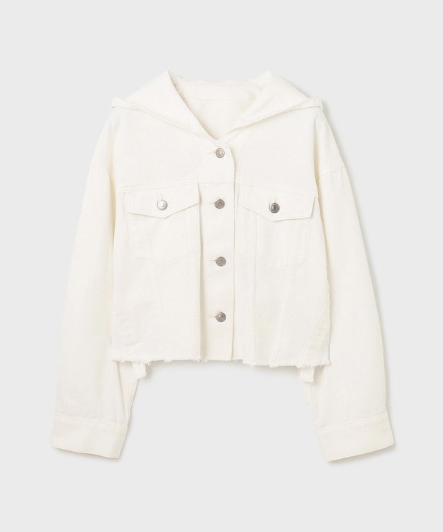 GRACE CONTINENTAL フードジップデニムジャケット キナリ