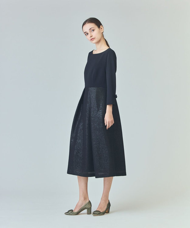 GRACE CONTINENTAL スパングルワンピース ブラック