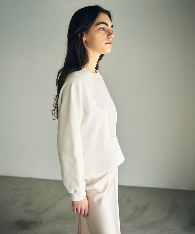 GRACE CONTINENTAL オーナメントカットトップ ホワイト