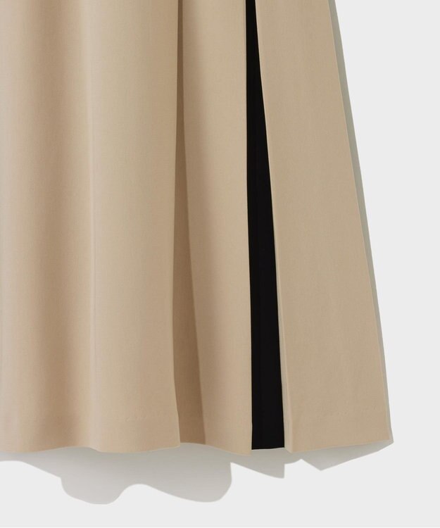 GRACE CONTINENTAL クレリックバイカラーワンピース ベージュ