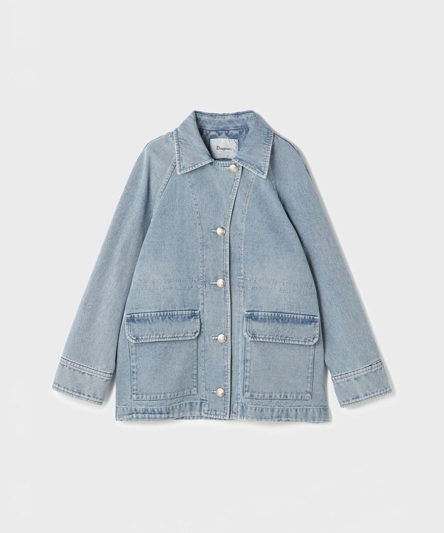 GRACE CONTINENTAL カバーオールジャケット サックス