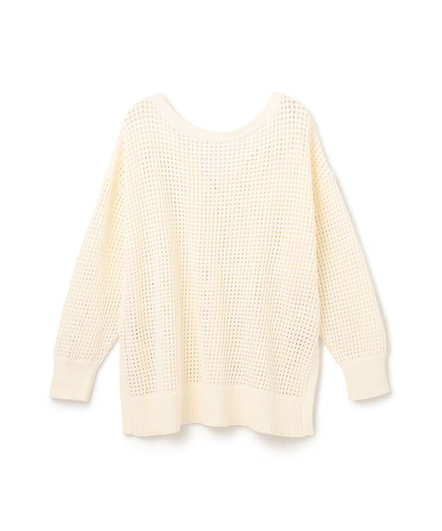 GRACE CONTINENTAL メッシュドルマン2WAYニット ホワイト