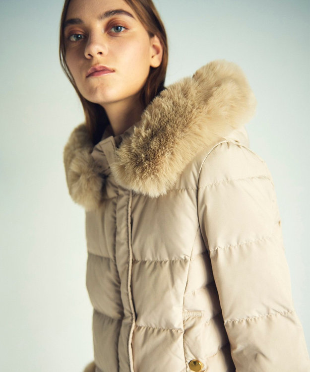 GRACE CONTINENTAL コンパクトダウンジャケット ベージュ