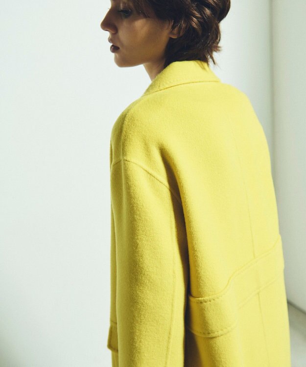 GRACE CONTINENTAL ウールリバーチェスターコート イエロー